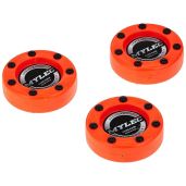 Buy MyLec Outdoor Hockey Pucks - PVC, Graphite Shaft & Nylon Glides, 3-Pack (Orange, 110g) for Street Hockey Training