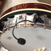 Myers Pickups Feather Banjo Pickup with Flexible Micro-Gooseneck for Superior Sound Quality