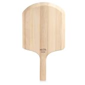 "New Star Foodservice 50226 Wooden Pizza Peel - 14" x 12" Restaurant-Grade with 8" Handle, Perfect for Home & Professional Use"