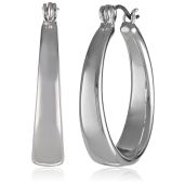 Shop Nine West Classics Silver-Tone Medium Hoop Earrings - Stylish & Affordable Jewelry