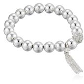 Shop Nine West Women's Silver Stretch Tassel Bracelet - Stylish & Versatile Accessory