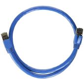 Nippon Labs Cat8 RJ45 2FT Ethernet Patch Internet Network LAN Cable, Indoor/Outdoor, 24AWG Shielded Latest 40Gbps 2000Mhz, Weatherproof S/FTP for Router, PS4, PS5, Xbox, PoE, Switch, Modem (Blue)