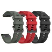 Soft Silicone 26mm Watch Strap for Fenix 5X, 6X, 7X & More - NotoCity Compatible Gray Band