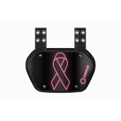 O Shield Pink Ribbon Football Back Plate, Lower Back Pads for Football Players, Rear Protector, Universal Fit, BCRF (Breast Cancer Research
