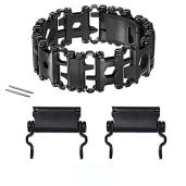 ONELANKS 29-in-1 Stainless Tool Bracelet for Men - Compatible with LEATHERMAN TREAD, Perfect for Hiking & Camping