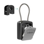 ORIA Key Lock Box Resettable 4 Digit Combination Waterproof Key Safe for Home Warehouse Indoor Outdoor Storage