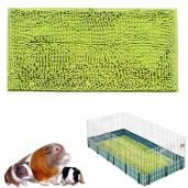 Oncpcare 47x24 Guinea Pig Cage Liner Fleece Bed Pad for Rabbits Hedgehogs and Small Pets Green