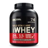 Optimum Nutrition Gold Standard Whey Protein Powder - Double Rich Chocolate, 5 lb | Best Quality & Taste!
