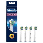 Oral-B Floss Action Replacement Heads (4 ct) - Superior Cleaning for Healthier Gums