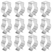 100Pcs Othmro Steel Pipe Clamps - T5 U Clips for LED Bulbs & Fluorescent Tube Mounting Accessories