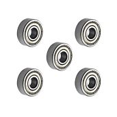 Othmro 606ZZ Deep Groove Bearings 6x17x6mm Double Sealed Ball Bearing Carbon Steel Pack of 5