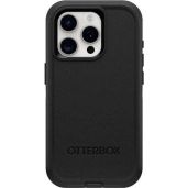 OtterBox iPhone 15 Pro Defender Case - Rugged Black, Screenless, Durable with Holster Clip & Port Protection