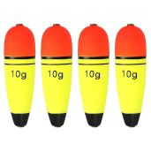 PATIKIL 0.35oz Fishing Slip Bobbers, 4 Pack EVA Fishing Float for Sea Fishing Freshwater, Yellow