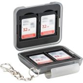 PROfezzion Water-Resistant SD Card Holder Case: 12 Slots for Micro SD & SD Cards - Durable Memory Card Protector