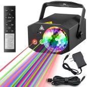 Buclhoz DJ Disco Ball Light: Sound Activated RGB Strobe for Parties, Raves, Weddings & More!