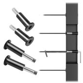 "Buy Muzata 40 Pack Black Invisible Cable Railing Kit - T316 Stainless Steel for 1/8" Cable Systems | Upgraded Hand Swage Tensioner"
