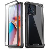 Poetic Guardian Case for Moto Edge Plus 5G 2023 - Full Body Shockproof Bumper & Screen Protector in Black