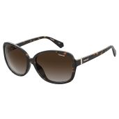 Polaroid PLD 4098/S Dark Havana Brown Shaded Sunglasses for Women - Stylish 58/15/140 Fit