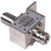 Polyphaser IS-B50LN-C2 Lightning Arrestor Surge Protector Bulkhead Bracket DC Block for Enhanced Equipment Protection