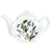 Portmeirion Botanic Garden Spoon Rest - Teapot-Shaped, Floral Earthenware, Dishwasher Safe, Perfect for Farmhouse Kitchens