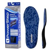 PowerStep Pinnacle Wide Insoles for Extra Wide Feet Arch Support Orthotic for Men and Women Size M12-13