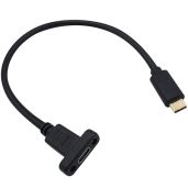 High-Speed Poyiccot USB 3.1 Type C Extension Cable - 10Gbps, 60W, 1ft Male to Female for Data & Sync