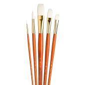 Princeton RealValue Paintbrush Set: Round, Bright, Filbert & Flat - Perfect for Artists!
