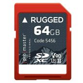ProMaster 64GB Rugged SDXC Memory Card CINE UHS-II (Model 5456) - Fast, Durable Storage for Professionals