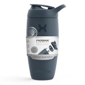 Promixx Pursuit Insulated Shaker Bottle - 18oz Stainless Steel Blender Cup in Midnight Blue