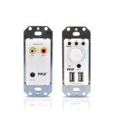 Upgrade Your Home Theater: Pyle Bluetooth Receiver Wall Mount with USB Charging & AUX Input - PWPBT67