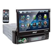 "Buy Pyle PLTS78DUB Car Stereo: 7" Touchscreen, Bluetooth, CD/DVD, AM/FM, Rear Camera, 320W Power - Upgrade Your Ride!"