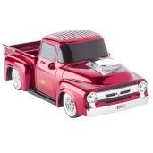 QFX Bluetooth 1956 Pickup Truck Speaker: 3-Inch, FM Radio, LED Lights & Hands-Free Mic - Red BT-1956 RD