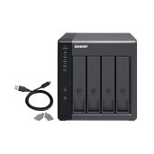 QNAP TR-004 4-Bay USB Type-C DAS: Fast Hardware RAID Storage Solution (Diskless)