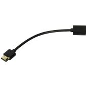 QVS HDXT-0.5F Shielded HDMI Video/Audio/Network Extension Cable - 0.5m, Black