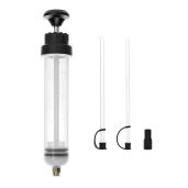 QWORK 200CC Manual Automotive Pump - Gear Oil & Brake Fluid Extractor, 7OZ Syringe Style