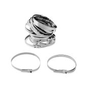 QWORK CV Boot Clamp, 20 Pack 304 Stainless Steel Universal Adjustable Drive Shaft CV Guide Clamp, 1.8" - 3.2", 1.8" - 5.6"