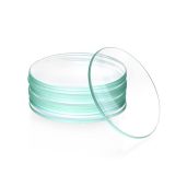 "QWORK 12 Pack Watch Glass Beaker Covers - 2.4" Diameter Lids for Beakers, Flasks & Evaporation Dishes"