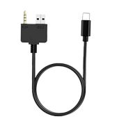 Qkansiw 3.5mm Aux Cable for Hyundai Kia - Compatible with iPhone 13, 12, 11 Pro Max, X, XS Max, XR, 8, 7 Plus