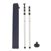 "REDCAMP Adjustable Aluminum Camping Tarp Poles - Lightweight 90" Telescoping Tent Poles for Shelter & Awning"
