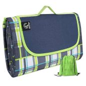 "REDCAMP Extra Large Waterproof Picnic Blanket - Durable, Sandproof & Foldable for Outdoor Use - 79"x77" Green Mat for Beach & Travel"