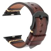 REZERO Smartwatch Bands for Apple Watch Vegetable Tanned Leather Straps Replacement for iWatch Series 10 9 8 SE 38 40 41 42 44 45 46 49mm