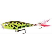 Rapala Skitter Pop 05 Fishing Lure - 2-Inch Lime Frog for Topwater Action