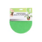 Regent Round Jar Gripper Pad Set - 4 Multi-Purpose Bottle Lid Openers in Assorted Colors