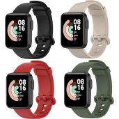 Replacement Smartwatch Bands Compatible with Xiaomi Mi Watch Lite MiWatch Lite2, Soft Silicone Bands Adjustable Wristband Strap for Redmi Watc-2 Lite