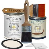 Retique It Chalk Furniture Paint 6 Piece Set 32 Ounces for Easy DIY Home Makeovers