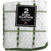 Ritz 100% Cotton Cactus Dish Cloths - 2 Pack | Durable & Stylish Kitchen Essentials
