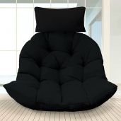 Rkufoze Hanging Egg Chair Cushion Soft U Shaped Cushions for Swing Chair Comfortable Replacement Cushion Only