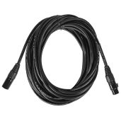 Rockville RCXFM30E-B 30ft XLR Mic Cable - 100% Copper, Female to Male, Black