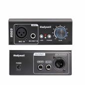 Rodyweil Microphone Preamp Mic Gain Booster 75db Gain 48V Phantom Power for Dynamic and Condenser Mics