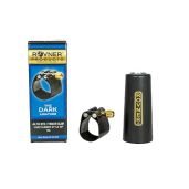 Rovner Alto Saxophone Ligature and Plastic Cap Dark for Hard Rubber Mouthpiece 1RL